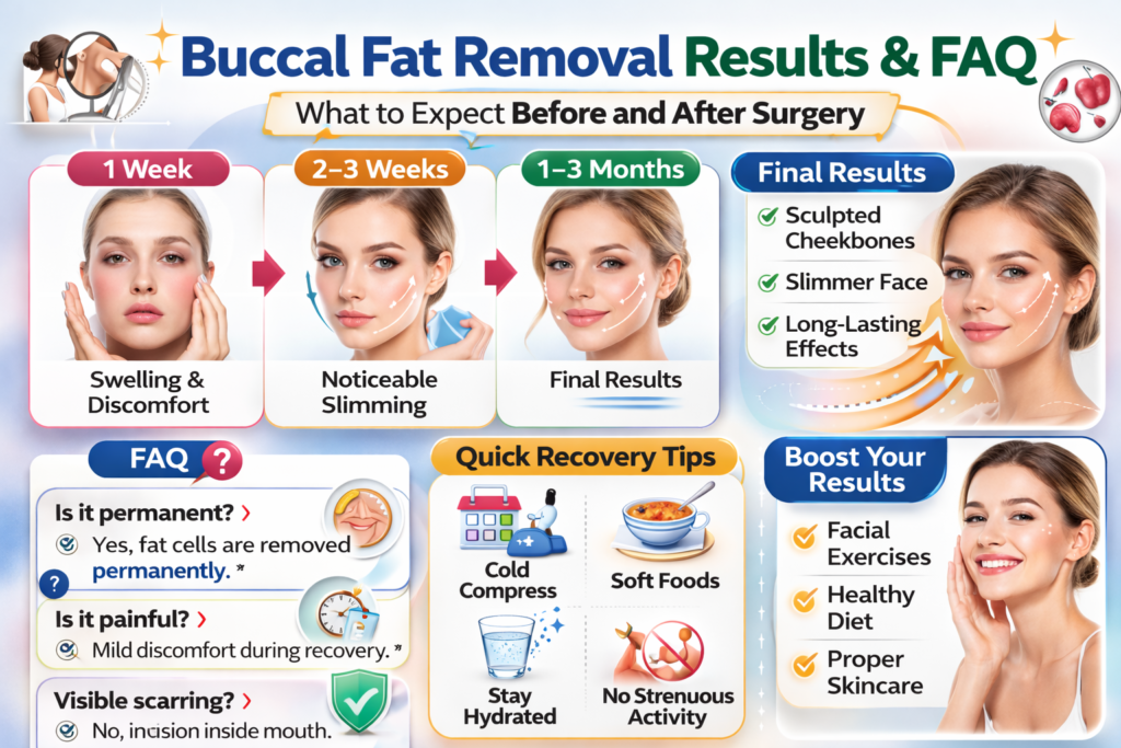 buccal fat removal before and after results